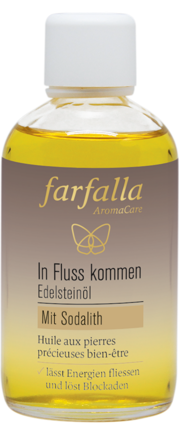 Edelsteinöl In Fluss kommen, Körperöl, Massageöl, Gesichtsöl, Badeöl, 100 ml