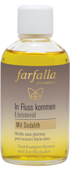 Edelsteinöl In Fluss kommen, Körperöl, Massageöl, Gesichtsöl, Badeöl, 100 ml