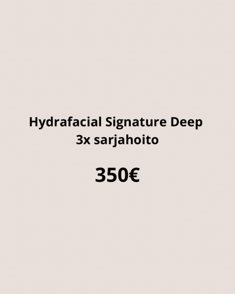 2.Hydrafacial Signature Deep hoitopaketti