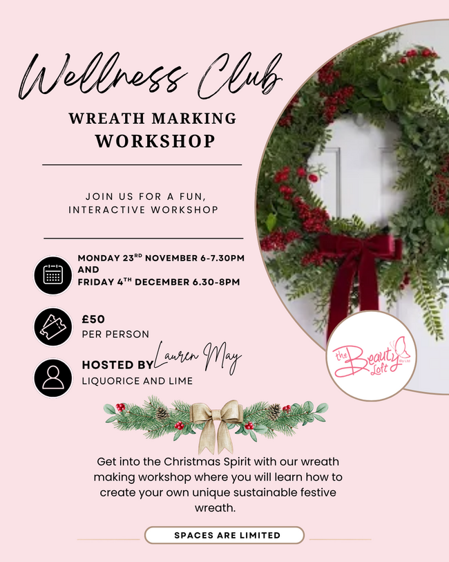 Festive Wreath Making workshop - 23 November 2026