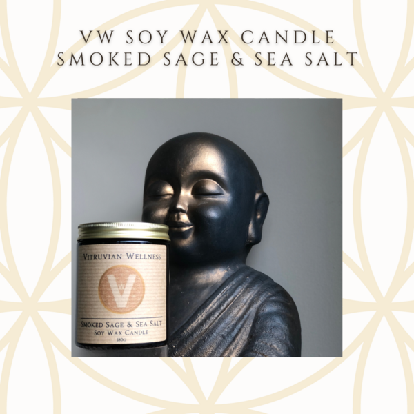AX. VW Soy Wax Candle Smoked Sage & Sea Salt