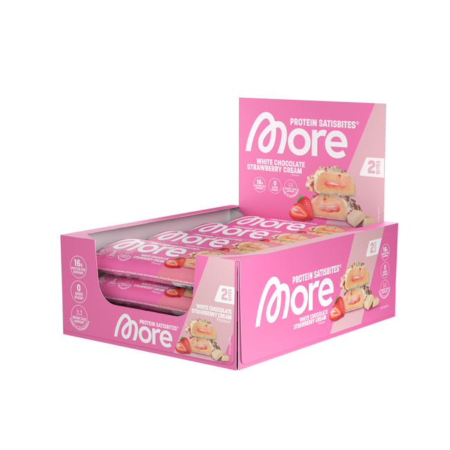 More Protein Satisbites White Chocolate Strawberry [1 Riegel]