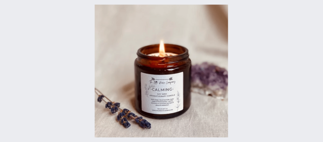 Vegan Soy Wax Aromatherapy Candle - Calming