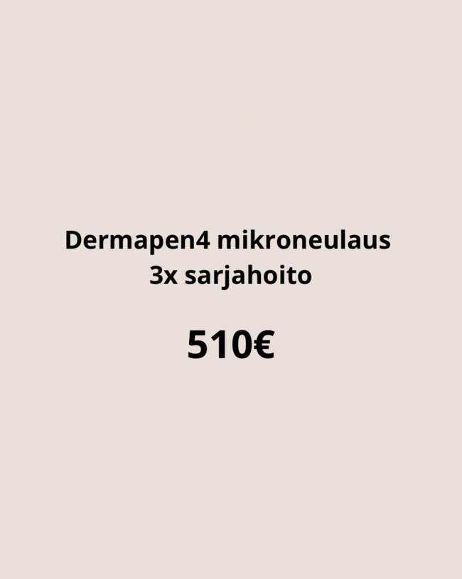 5.Dermapen4 mikroneulaus (sarjahoito 3x)