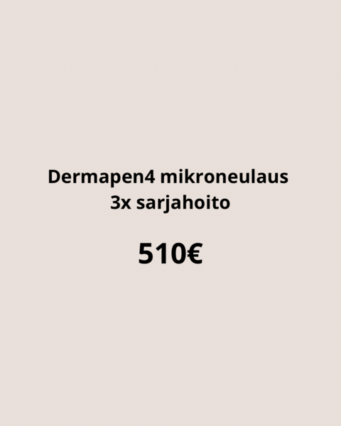 5.Dermapen4 mikroneulaus (sarjahoito 3x)