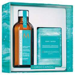 light 25ml  treatment oil gift set with soap