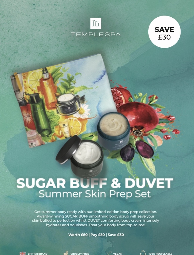 Sugar Buff and Duvet gift bag 2024 