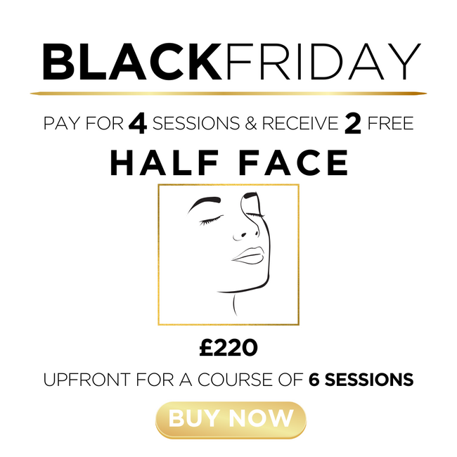 b) Half Face - 2 FREE Sessions!