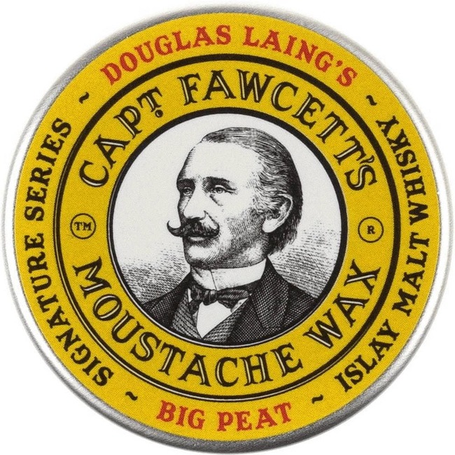 Captain Fawcett Moustache Wax (Big Peat Whiskey)