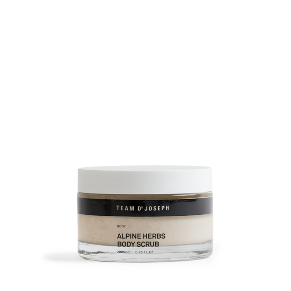 Körperpeeling mit Heublumen und Aprikosenkernen, ALPINE HERBS BODY SCRUB, 200 ml