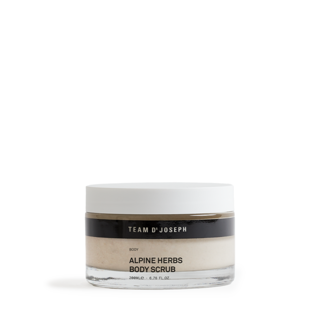 Körperpeeling mit Heublumen und Aprikosenkernen, ALPINE HERBS BODY SCRUB, 200 ml