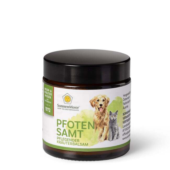PfotenSamt, Pfotenpflege für Hunde und Katzen, Tiere, 90 g
